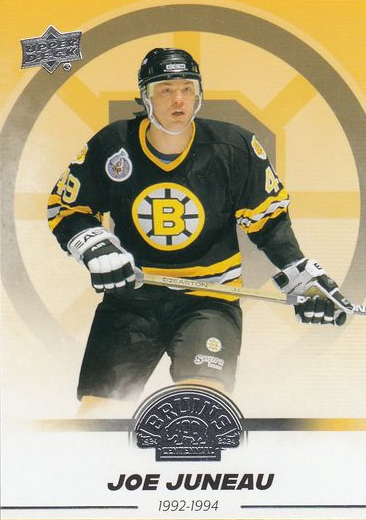 řadová karta JOE JUNEAU 23-24 UD Boston Bruins Centennial číslo 51